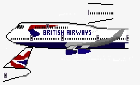 British Airways Pixel Art, HD Png Download, Transparent PNG