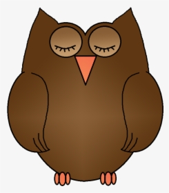 Owl -download The Files Here - Transparent Background Brown Owl Clipart, HD Png Download, Transparent PNG