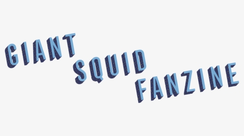 Giant Squid Fanzine Logo With Terrazzo Drop Shadow - Calligraphy, HD Png Download, Transparent PNG