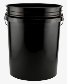 Plastic Bucket Png Clipart - Black 5 Gallon Bucket, Transparent Png, Transparent PNG