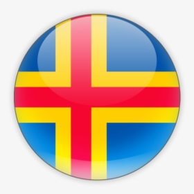 Download Flag Icon Of Aland Islands At Png Format - Aland Islands Round Flag, Transparent Png, Transparent PNG