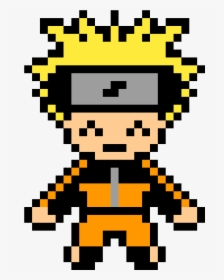 Pixels Drawing Naruto - Easy Naruto Pixel Art, HD Png Download, Transparent PNG