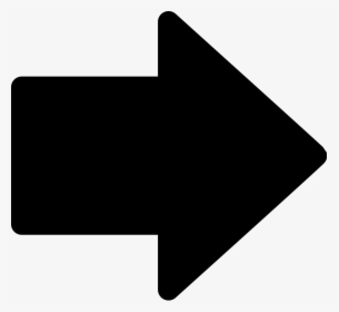 Black Simple Right Arrow, HD Png Download, Transparent PNG