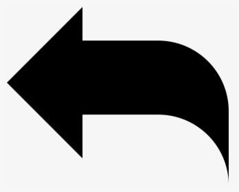 Reply Black Left Arrow Interface Symbol - Reply Symbol Png, Transparent Png, Transparent PNG