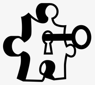 Puzzle Key Icon , Png Download - Puzzle Piece With Key, Transparent Png, Transparent PNG