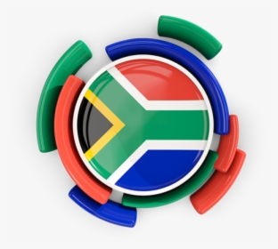 Round Flag With Pattern - South Africa Round Flag, HD Png Download, Transparent PNG