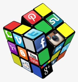 #rubik #cube #cuberubik #social #media #puzzle #game - Social Media Rubik's Cube, HD Png Download, Transparent PNG