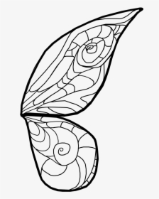Pixie Wings Clipart Black And White, HD Png Download, Transparent PNG