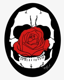 Skull & Rose Watermarked Pillow, HD Png Download, Transparent PNG