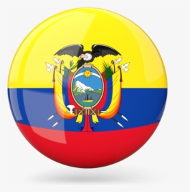 Ecuador Flag Icon - Ecuador Flag Round Png, Transparent Png, Transparent PNG