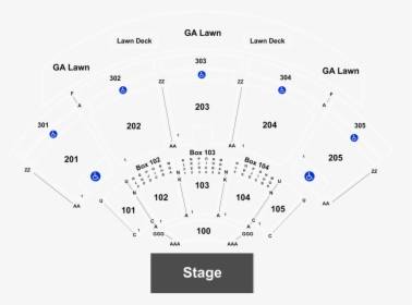 Ak Chin Pavilion Seating Chart Row Tt, HD Png Download, Transparent PNG