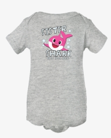 Sister Shark Doo Doo Doo Cute Baby Shark Onesie Bodysuit - Infant Bodysuit, HD Png Download, Transparent PNG