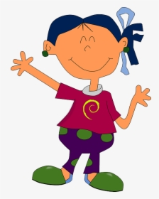 Cartoon Girl Kids Png, Transparent Png, Transparent PNG