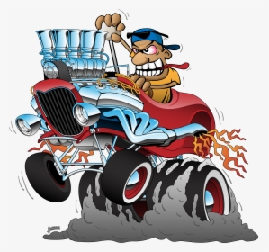 30 S Highboy Hot Rod Race Car Dragster Cartoon By Clipart - Old Hot Rod Car Cartoon, HD Png Download, Transparent PNG