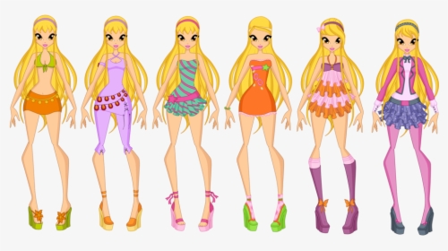 Winx Club Stella All Outfits, HD Png Download, Transparent PNG