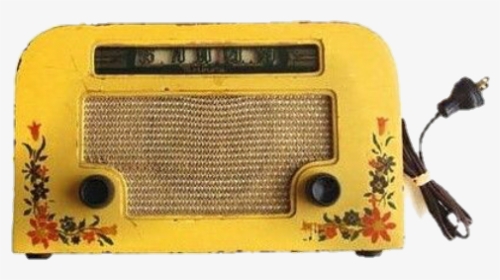 #aesthetic #vintage #radio #yellow - Vintage Yellow Aesthetic Png, Transparent Png, Transparent PNG