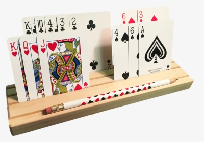 Wooden Card Rack With Pencil Holder - Playing Card Gifts, HD Png Download, Transparent PNG
