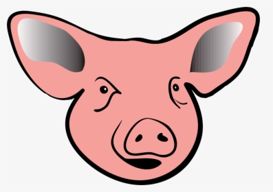 Pink,head,snout - Pig Head Clip Art, HD Png Download, Transparent PNG