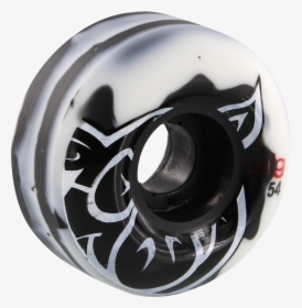 Pig Head Swirl 54mm White/black Skateboard Wheels - Formula One Tyres, HD Png Download, Transparent PNG