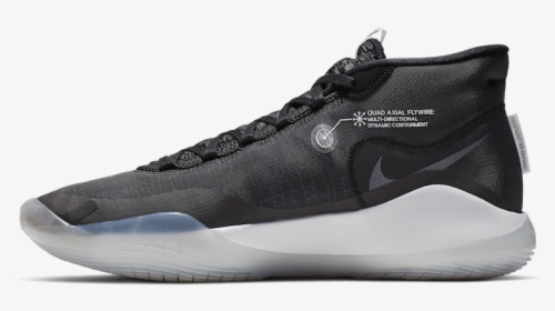 Nike Kd 12 The Day One Black Pure Platinum White Ar7229-001 - New Kd 12 Shoes, HD Png Download, Transparent PNG