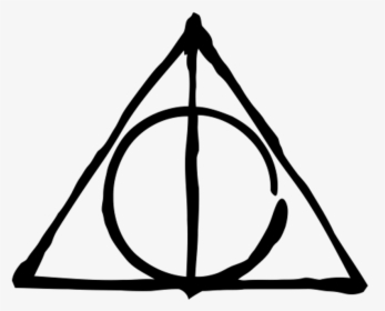 Harry Potter Png Tumblr Transparent Background - Harry Potter Deathly Hallows Symbol, Png Download, Transparent PNG