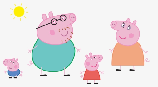 Peppa Pig Family Logo Transparent Png Clip Art Image - Printable Peppa Pig Family, Png Download, Transparent PNG