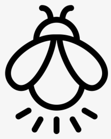 Firefly Icon , Transparent Cartoons - Firefly Black And White, HD Png Download, Transparent PNG
