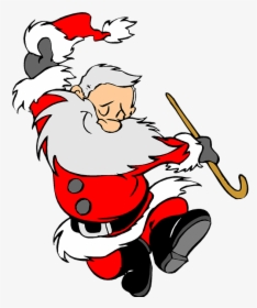 Christmas, Holiday, Clip Art, Santa Clause, Happy - Dancing Santa, HD Png Download, Transparent PNG