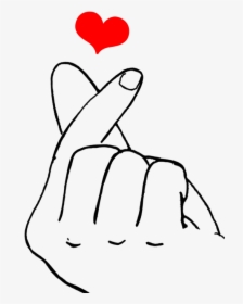 Finger Heart - Heart Sign With Fingers, HD Png Download, Transparent PNG