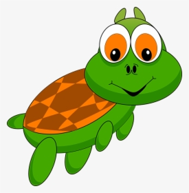 Turtle, Tortoise, Animal, Cartoon, Zoo, Funny, Comic - Cartoon Turtle Transparent Background, HD Png Download, Transparent PNG