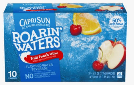 Capri Sun Roarin Waters Fruit Punch Wave, HD Png Download, Transparent PNG