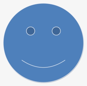 Blue Smiley Face Png - Smiley, Transparent Png, Transparent PNG