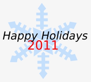 Happy Holidays Clipart Snowflake - Graphic Design, HD Png Download, Transparent PNG