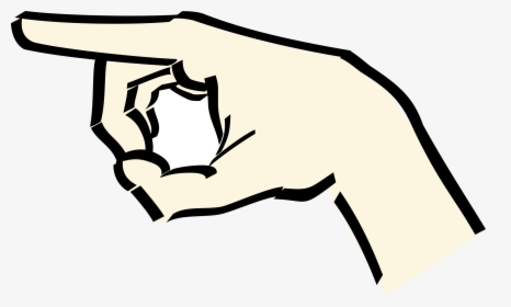 Get Notified Of Exclusive Freebies - Cartoon Pointing Hand, HD Png Download, Transparent PNG