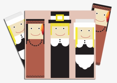 Use These Holiday Bookmarks When Reading Thanksgiving - Cartoon, HD Png Download, Transparent PNG