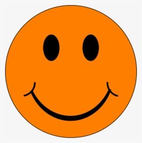 Orange Smiley Face Png - Orange Smiley Face Emoji, Transparent Png, Transparent PNG