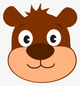 Bear, Cartoon, Hair, Messy, Forest, Ears, Beautiful - Cute Bear Face Clipart, HD Png Download, Transparent PNG