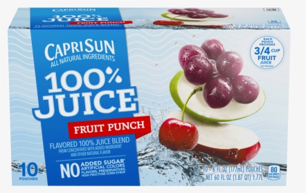 Capri Sun 100 Juice Fruit Punch, HD Png Download, Transparent PNG