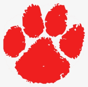 Red Tiger Paw Print Clip Art - Orem High School Logo, HD Png Download, Transparent PNG