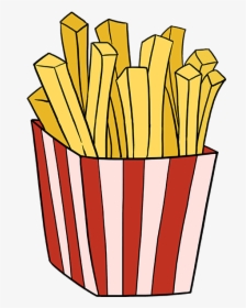 How To Draw French Fries - Easy Draw French Fries, HD Png Download, Transparent PNG