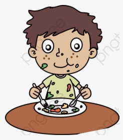 Eat A Messy Boy, Boy Clipart, Hunger, Delicious Png - Untidy Boy Clipart, Transparent Png, Transparent PNG