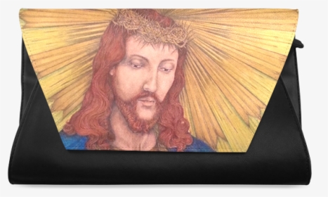 Sacred Heart Of Jesus Christ Drawing Clutch Bag - Wallet, HD Png Download, Transparent PNG