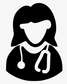 Transparent Plague Doctor Clipart - Female Doctor Icon Free, HD Png Download, Transparent PNG