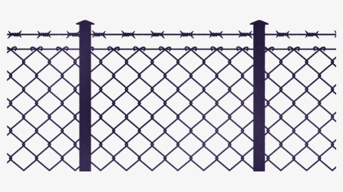 Transparent Chainlink Fence Png - Barbed Wire Fence Png, Png Download, Transparent PNG