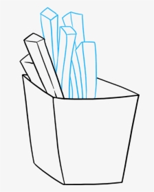 How To Draw French Fries - Line Art, HD Png Download, Transparent PNG