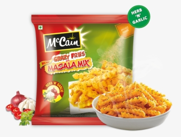 Mccain New Crazy Fries With Masala Mix - Types Of Mccain Fries, HD Png Download, Transparent PNG