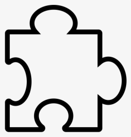 Puzzle Piece Icon Png Clipart , Png Download - Puzzle Piece Outline, Transparent Png, Transparent PNG