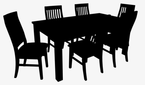Table Silhouette Png - Dining Table Transparent Background, Png Download, Transparent PNG