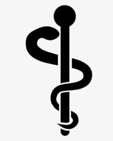 Medical Symbol Silhouette - Medical Rod Of Asclepius, HD Png Download, Transparent PNG