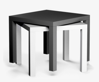 Lack Side Table Black And White3d View   Class Mw 100 - Ikea Lack Black And White, HD Png Download, Transparent PNG